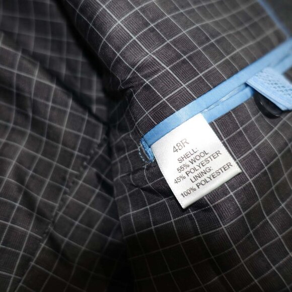 MADE Cam Newton Men's Sport Coat Size 48 Regular Gray Wool Blend Blazer 48R - Picture 8 of 8